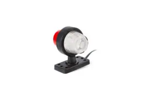 Szélességjelző, rövid, RETRO stílus, LED-es, fehér-piros, 0,44 méteres vezetékkel, 12-36V, FT-147 AB/C