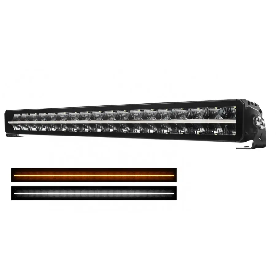 Munkalámpa fényhíd 36+72LED, narancsárga LED csíkkal