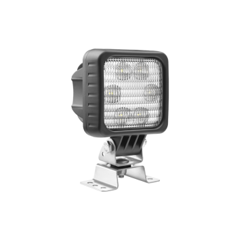 LED9A.53726 Extra nagyteljesítményû 6 LED-es terítõfényû munkalámpa AMP csatlakozóval, 5500 lumen, 12-24V-os, Omega tartóval 100x100mm