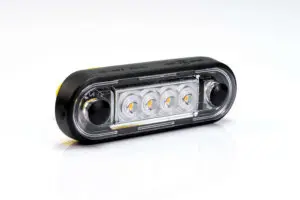 Külső dekor világítás 4 LED-es tiszta üveges SÁRGA, 12-36V, 84x28 SÁRGA FT-70 Z
