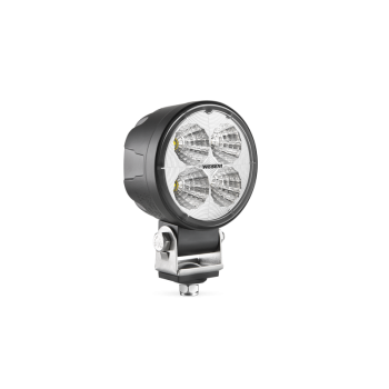Munkalámpa MINI kerek 4LED-es szúró (35 fok) 12-24V, 1500 lumen, IP66-69K. + 0,5m kábel, átm:87mm, vast. 72mm, mag tartóval 125mm - CRC5B. 50001
