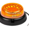 Forgólámpa / LED Villogólámpa 12-55V kerek lapos kivitel 3 csavaros felfogatás 20 LED-es IP68 minõsítés +1,5m kábel 165mm átmérõ x 78mm (FT-100 LED)